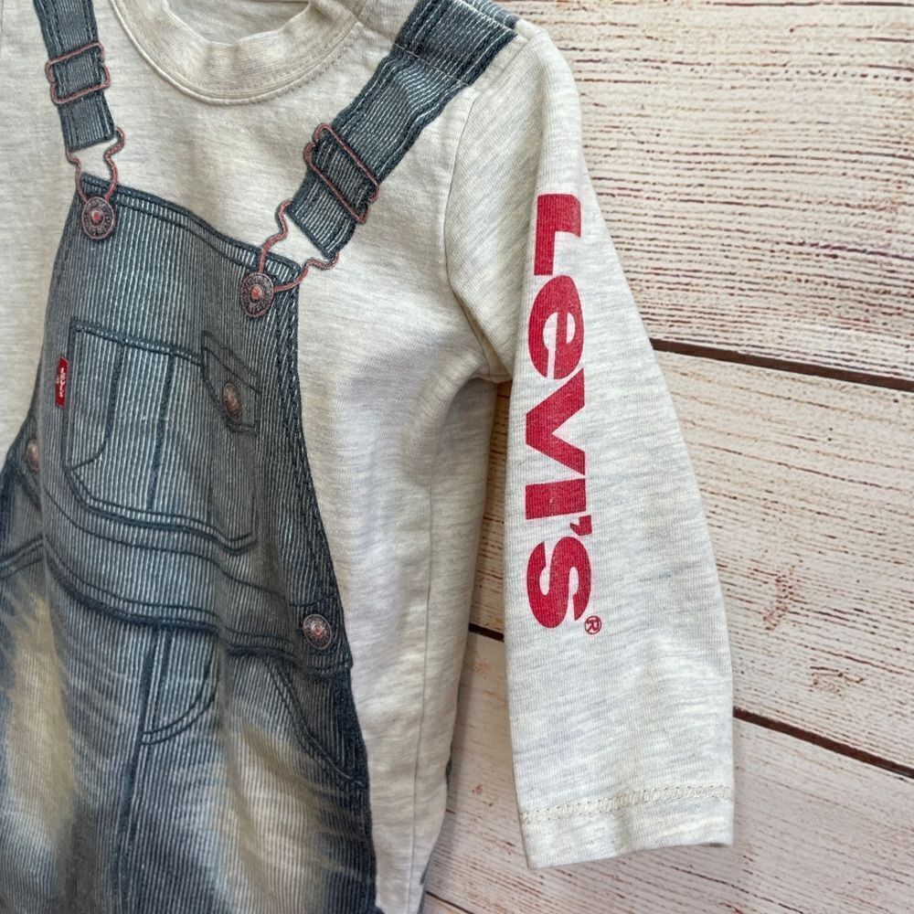 LEVIS ROMPER WITH GRAPHIC OVERALLS PRINT - Picture 7 of 8